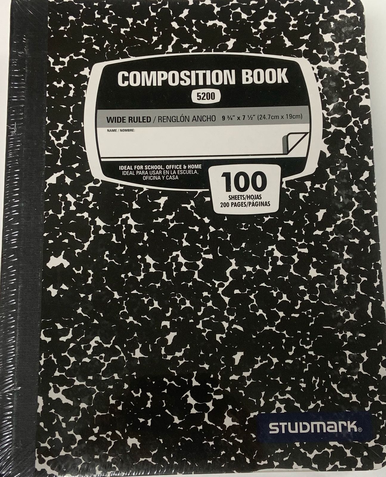 CUADERNO COSIDO MARMOLEADO 200 PAG