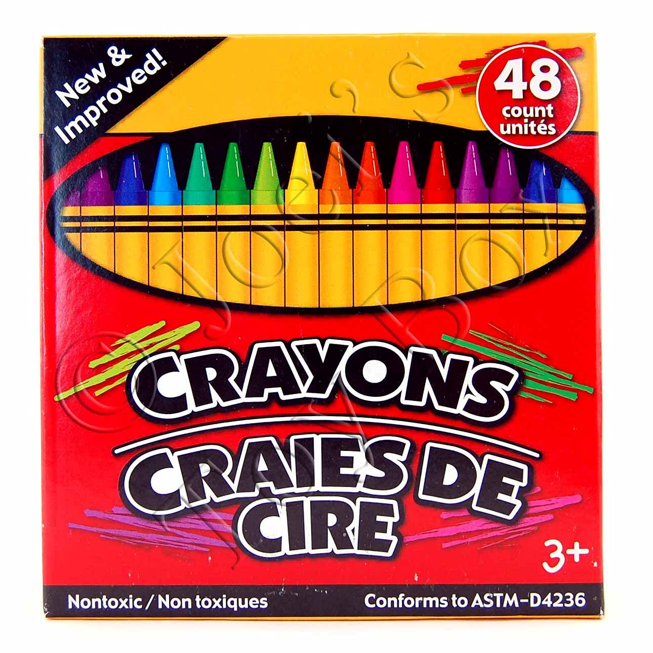 CRAYONES CRAIES DE CIRE 48 UNDS