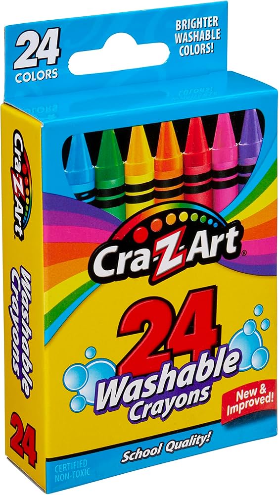 CRAYONES - Z- ART 24 CRAYONS LAVABLE
